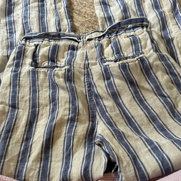 C&C California Blue and White Striped Cargo Pants - Picture 11 of 12